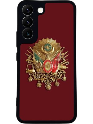 BG AKSESUAR Samsung Galaxy S22 Uyumlu Osmanli Tugrasi Tasarımlı Glossy Premium Kılıf