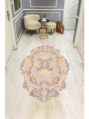 Dolce Mariee Modern Desenli Lazer Kesim Dijital Baskı Kaymaz Taban Halı H0456