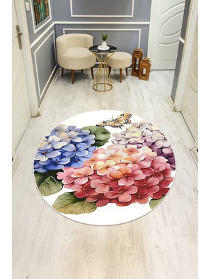 Dolce Mariee Dijital Baskı Modern Kaymaz Taban Halı H0322
