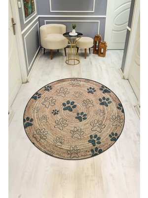 Dolce Mariee Dijital Baskı Modern Kaymaz Taban Halı H0338