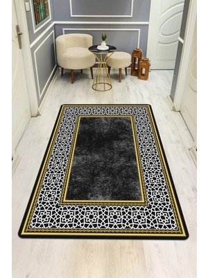 Dolce Mariee Modern Desenli Dijital Baskı Kaymaz Taban Halı H0109