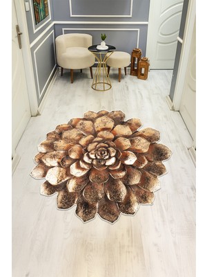 Dolce Mariee Dijital Baskı Modern Kaymaz Taban Halı H0431