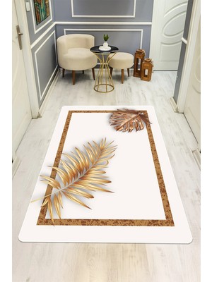 NEWORA Modern Desenli Dijital Baskı Kaymaz Taban Halı H0142