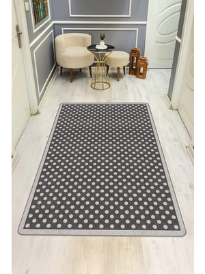 NEWORA Modern Desenli Dijital Baskı Kaymaz Taban Halı H0154