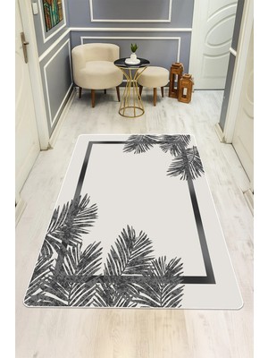 Dolce Mariee Modern Desenli Dijital Baskı Kaymaz Taban Halı H0207