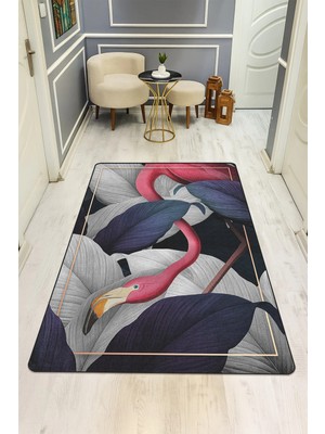 Dolce Mariee Modern Desenli Dijital Baskı Kaymaz Taban Halı H0235