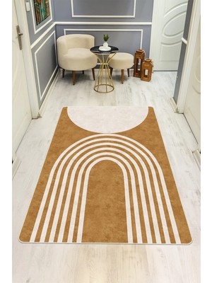 Dolce Mariee Modern Desenli Dijital Baskı Kaymaz Taban Halı H1014