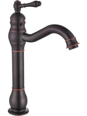 Fkn Royal Uzun Siyah Çanak Lavabo Bataryası