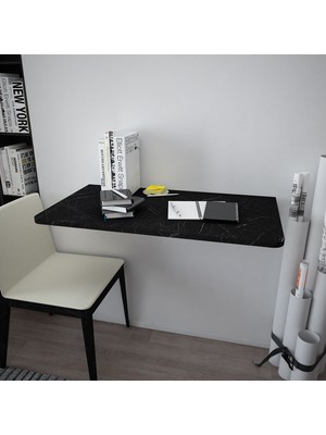 Asra Trend Lüks Duvara Monte Katlanabilir Çalışma Yemek Masası %100 MDF Çok Amaçlı Masa DMM04