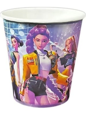 Parti Show K-Pop Demon Hunters Karton Bardak 8 Adet