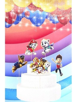 Parti Show Paw Patrol 5'li Pasta Süsü