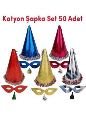 Parti Show Yılbaşı Parti Şapkaları (50 Adet)
