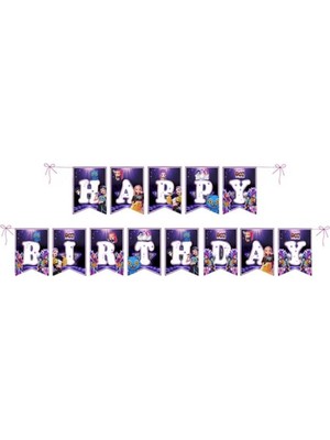 Parti Show K-Pop Demon Hunters Doğum Günü Banner 17*170 cm