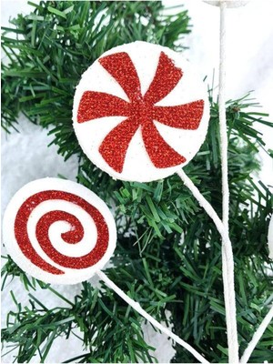 Parti Show Yılbaşı Simli Köpük Şeker Dal 75 cm 1 Adet