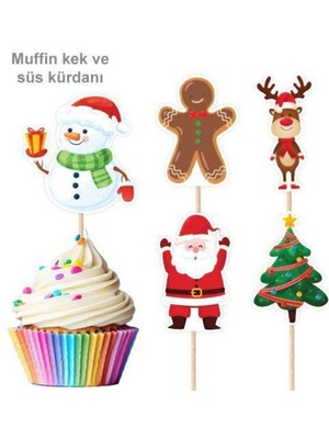 Parti Show Yılbaşı Temalı Şekilli Kürdan 10 Adet