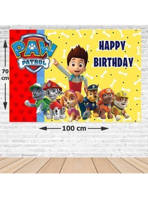 Parti Show Paw Patrol Doğum Günü Afişi Fotosuz 70*100 cm