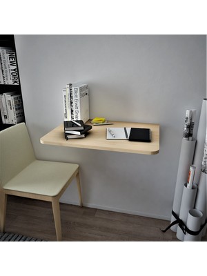 Asra Trend Lüks Duvara Monte Katlanabilir Çalışma Yemek Masası %100 MDF Çok Amaçlı Masa DMM16