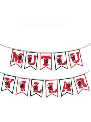 Parti Show Yılbaşı Mutlu Yıllar Yazısı 2 Metre
