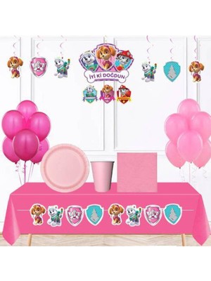Parti Show Paw Patrol Skye Doğum Günü Parti Seti 8 Kişilik