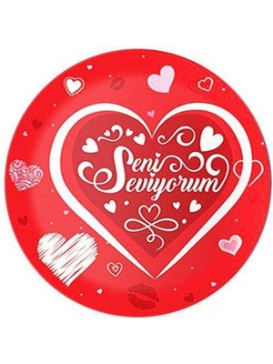 Parti Show Seni Seviyorum Tabak 8 Adet