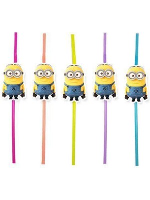 Parti Show Minions Artistik Pipet 10 Adet