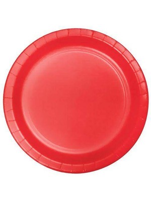 Parti Show Kırmızı Karton Tabak (8 Adet)