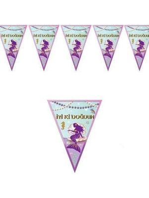 Parti Show Deniz Kızı Flama Bayrak 2 Metre