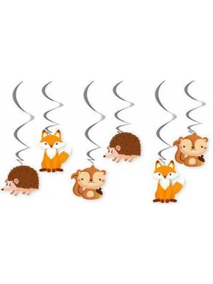 Parti Show Orman Temalı Tavan Süs 6 Adet