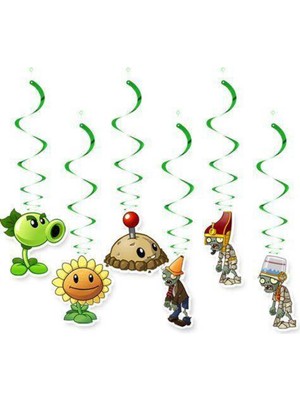 Parti Show Plants Vs Zombies Tavan Süs 6 Adet