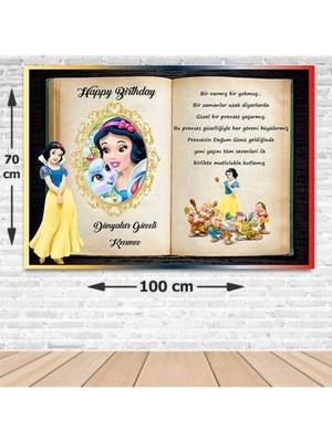 Parti Show Pamuk Prenses Doğum Günü Parti Afişi 70*100 cm