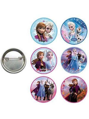 Parti Show Frozen Elsa Anna 6'lı Parti Rozeti