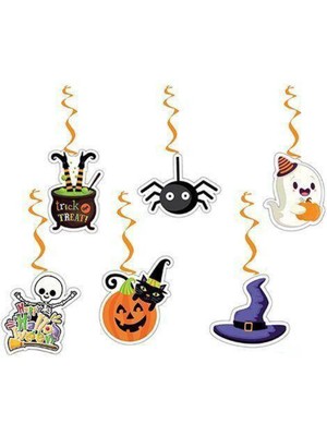 Parti Show Cadılar Bayramı Halloween Asma Tavan Süs 6 Adet