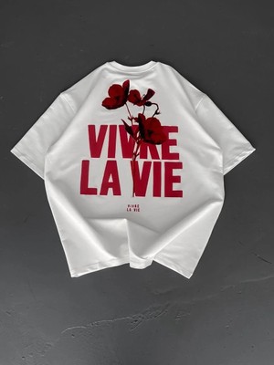 Giyim Center Erkek Baskılı Oversize Bisiklet Yaka Kısa Kol  T-Shirt - Beyaz