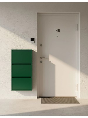 Meyora 3'lü Metal Ayakkabılık - Yeşil