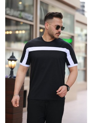 Amara Boutique Erkek Şerit Detaylı Kısa Kollu T-Shirt