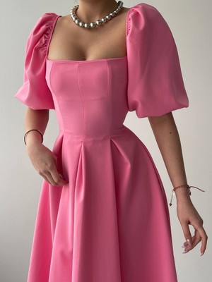 Amara Boutique Benjamin Çan Etekli Midi Boy Elbise