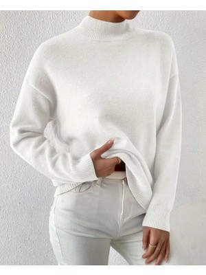 Amara Boutique Kadın Uzun Kollu Balıkçı Yaka Triko Bluz