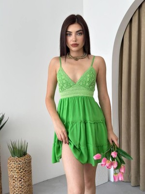Amara Boutique Nivel Göğsü Büzgülü Elbise