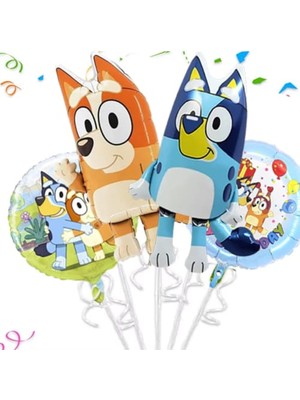 Parti Show Bluey Folyo Balon Set 4 Lü