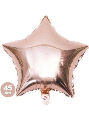 Parti Show Yıldız Folyo Balon Rose Gold 45 cm