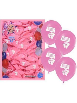 Parti Show Diş Buğdayı Pembe Balon (100 Adet)