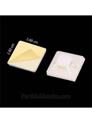 Parti Show Yapışkanlı Kroşe 28*28MM. (10 Adet)