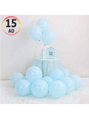 Parti Show Makaron Balon Mavi 15 Adet