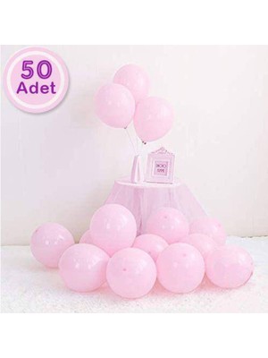 Parti Show 50 Adet - 12'' Makaron Pembe Rengi Balon