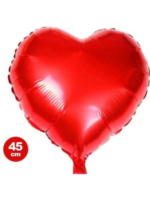 Parti Show Kırmızı Kalp Folyo Balon (45 Cm)
