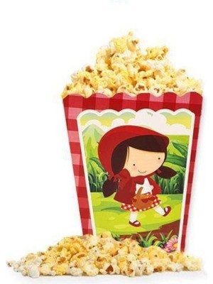 Parti Show Kırmızı Başlıklı Kız Mısır Kutusu 8 Adet