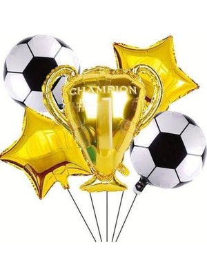Parti Show Futbol Kupa Folyo Balon Seti 5'li
