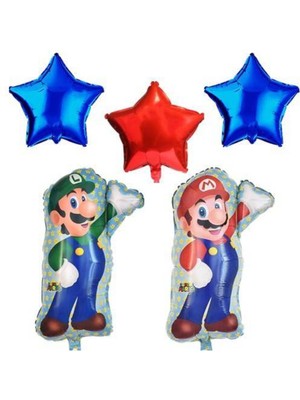 Parti Show Süper Mario Folyo Balon Seti 5'li