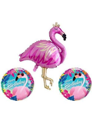 Parti Show Flamingo Folyo Balon Set (3 Adet)