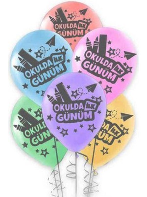 Parti Show Okulda Ilk Günüm ve Back To School Balon (10 Adet)